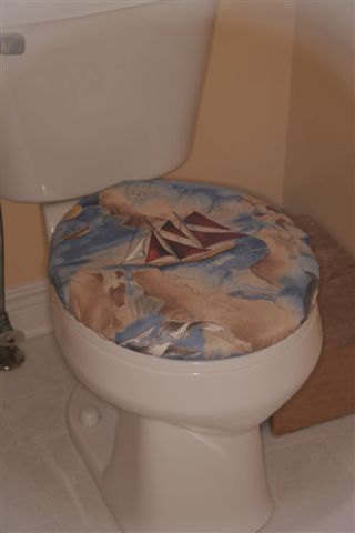 Matching nautical seat cover
