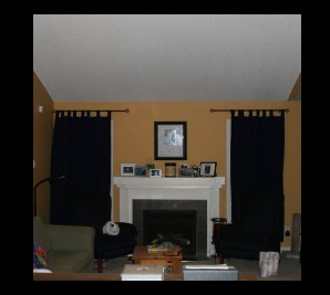 Living room before new curtains
