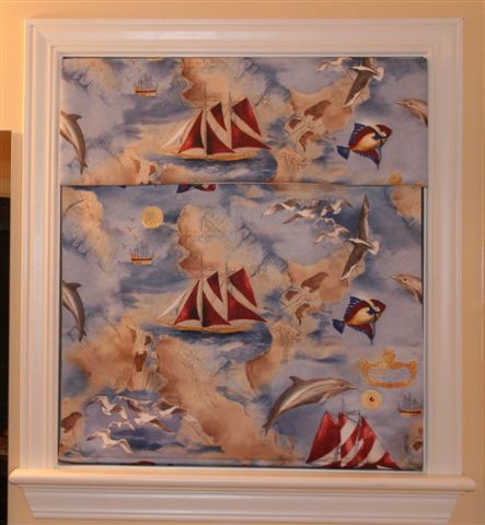 Nautical Roman shade
